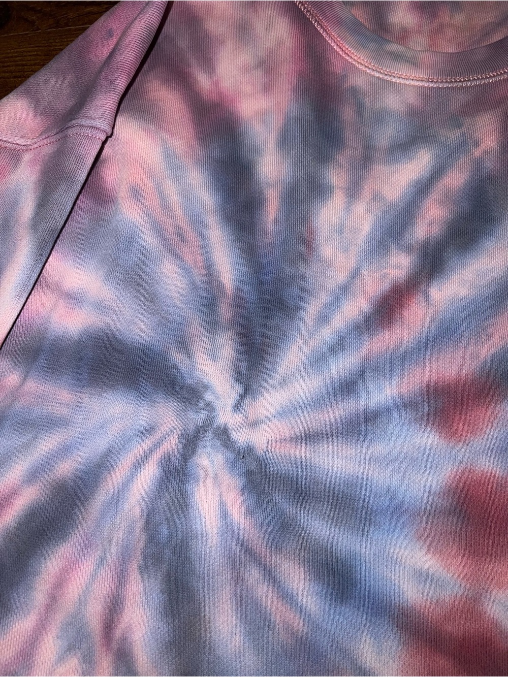 Madewell Tie-Dye Pullover Soft Pastel Crewneck Lounge Casual Sweatshirt Size M - Picture 6 of 8